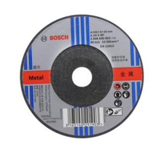 博世Bosch 经典系列磨片，用于打磨金属 100X16X6mm 24#，2608600853