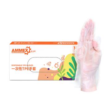 AMMEX/爱马斯 一次性TPE手套TPE200C200只/盒，20盒/箱L码