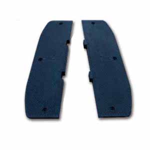 SAFEWARE/安赛瑞 重载反光减速板端头，优质原生橡胶，黑色，含安装配件，900×250×50mm，11119