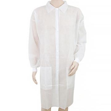 ICEY/冰禹 一次性防护工作服，无纺布白大褂 白色，BYsy-81，3XL码