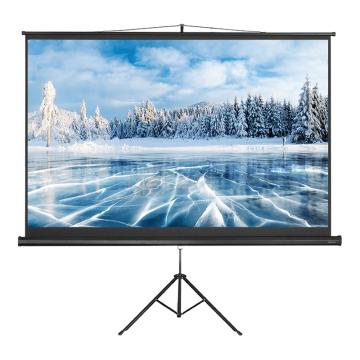 Deli/得力 支架投影幕布，50496 120英寸16:10 黑色