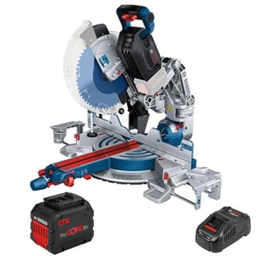 BOSCH/博世 充电式斜切锯介铝机,305mm锯片,GCM18V-305,带两电一充（1600A01MK3+1600A0193R)