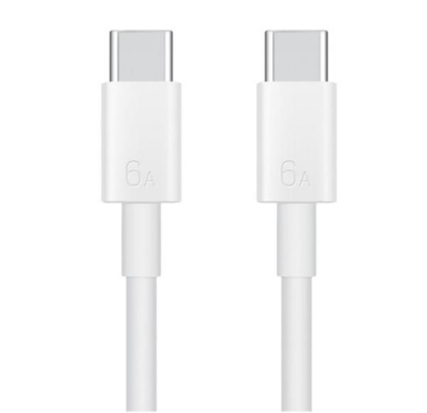 HUAWEI/华为 6A数据线,CC801 USB Type-C转USB Type-C 线长1m/高品质线芯/持久耐用 白色