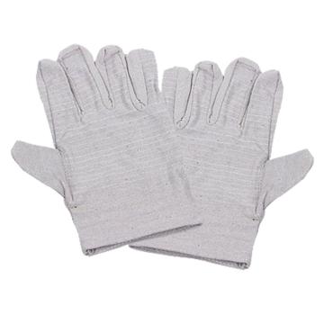 EXSAFETY/君御 2*2白甲24道线帆布手套,10副/包,7312