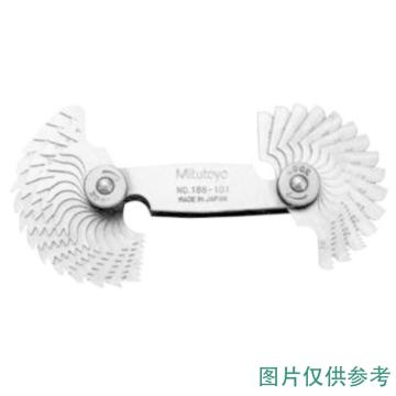 Mitutoyo/三丰 螺距规,公制型（0.35-6mm）22片 ,188-130