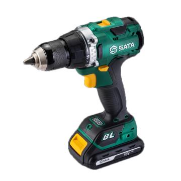 SATA/世达 充电式无刷起子电钻手电钻,夹持13mm,扭矩60Nm,18V/2.0Ah电池一电一充,51011C