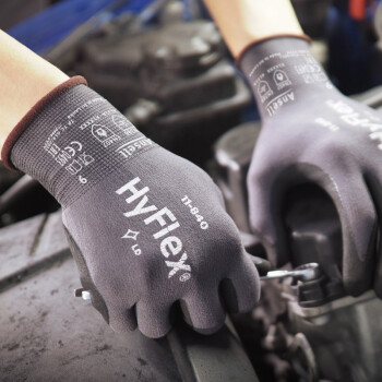 Ansell/安思尔 丁腈涂层手套 浸胶耐油防滑耐磨耐用手套，11-818-8，144副/箱