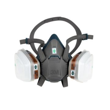 3M 尘毒呼吸防护套装 ,6502套装 ,含6502半面罩、6001滤毒盒2个、5N11滤棉2个、501滤棉盖2个