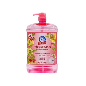 whitecat/白猫 柠檬红茶洗洁精 ,洗涤用品 ,有效去油 2kg
