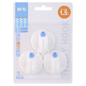 M&G/晨光 圆形强力粘钩1.5kg（3只装） ,ARCN8288