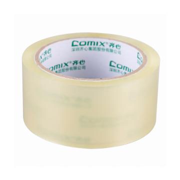 COMIX/齐心 封箱胶带 ,55mm*60y封箱宽胶带透明胶带 JP5506-6 6装/筒