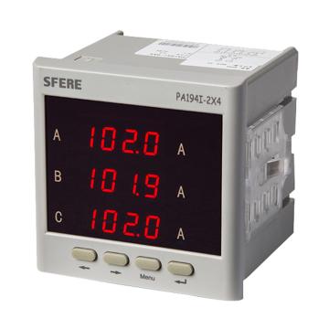 sfere/斯菲尔 三相交流数显电流表 ,PA194I-2X4 输入AC 5A 开孔尺寸111*111