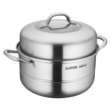 SUPOR/苏泊尔 不锈钢双层蒸锅26cm/6.8L ,VZ26BS03