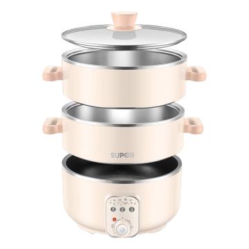SUPOR/苏泊尔 多用途锅 电蒸锅 家用电火锅 大容量不沾电煮锅 ,ZN26YK18