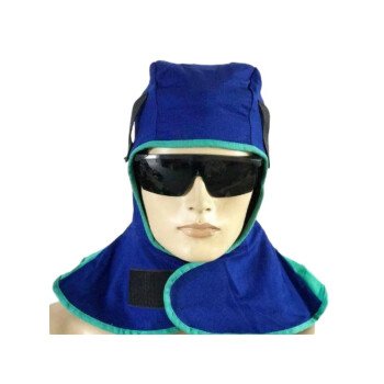 Westun/威仕盾 蓝色阻燃布披肩帽子 ,W-6680