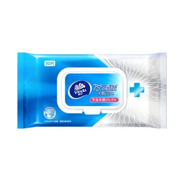 Vinda/维达 75%酒精杀菌湿巾 ,30片/包 ,3包/提 ,12提/箱 VW1030A