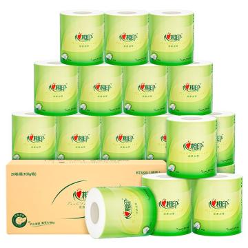 Mind Act Upon Mind/心相印 丝享系列卷纸 ,4层100g ,20卷/箱 ,BT3220