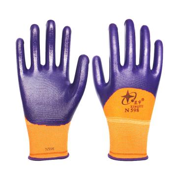 XINGYU/星宇 N598 ,十三针尼龙丁腈浸胶手套 ,12副/打