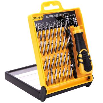 deli/得力 33件套精密维修电子组套，DL1033D