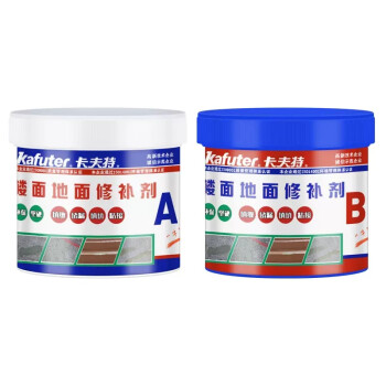 kafuter/卡夫特 楼面地面裂缝堵漏补洞修补剂,楼面地面修补剂,900g/组