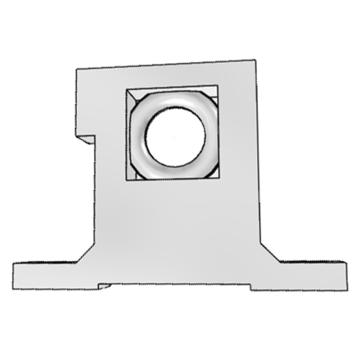 AirTAC/亚德客 T型支架，GA400T-P1