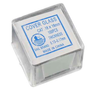 ICEY/冰禹 BYA-280 载玻片 显微镜用玻片 生物切片标本制作耗材，18*18mm(5盒)，5盒/箱