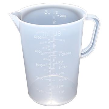 LG/垒固 塑料量杯（PP），带把手，5000ml，S-000108