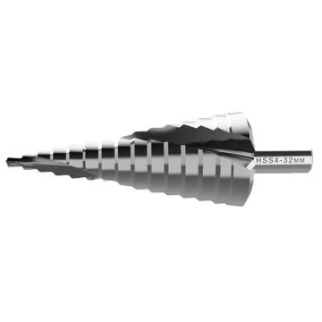 makita/牧田 直槽阶梯钻宝塔钻头，直柄三角柄，直径4-32mm工作长度80mm总长度102mm，D-40163