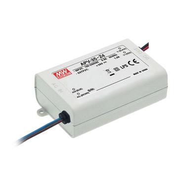 MEANWELL/明纬 防水开关电源，IP42，APV-35-24