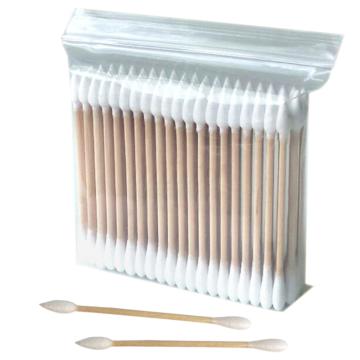 SAFEWARE/安赛瑞 木棒棉签（10袋装）实验室桦木杆双头棉签清洁棉棒，100支/袋，尖头+圆头，601004