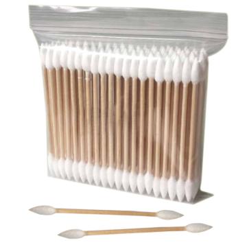 SAFEWARE/安赛瑞 木棒棉签（10袋装）实验室桦木杆双头棉签清洁棉棒，100支/袋，双尖头，601005