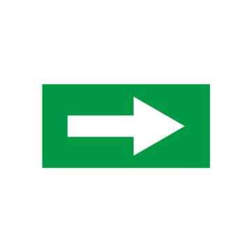 SAFEWARE/安赛瑞 流向箭头，自粘性乙烯表面覆膜，绿底白箭头，25×50mm，15410，10张/包