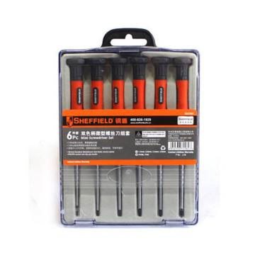 SHEFFIELD/钢盾 精密螺丝批，6件套，6pc一/十字，S037007