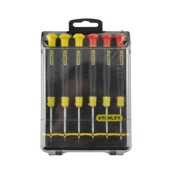 STANLEY/史丹利 6件套一字、十字微型螺丝批组套B，66-393-23