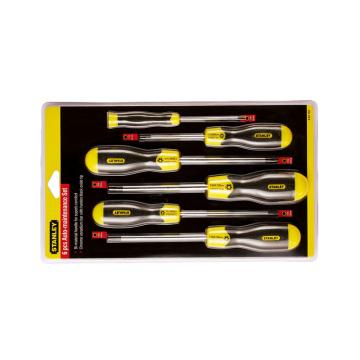 STANLEY/史丹利 6件套胶柄中孔花形螺丝批，65-156-0-23