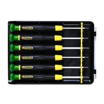 STANLEY/史丹利 6件套花形微型螺丝批组套，66-396-23