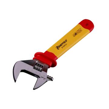 SHEFFIELD/钢盾 绝缘活动扳手，注塑型双色柄 8