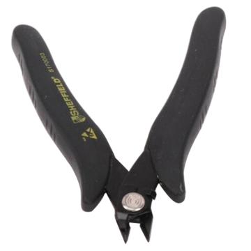 SHEFFIELD/钢盾 双重防静电手柄安全挡片斜嘴钳5