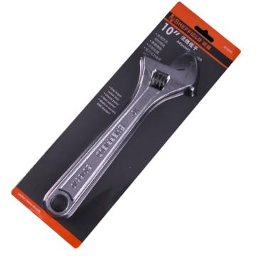 SHEFFIELD/钢盾 活络扳手，沾塑柄，24