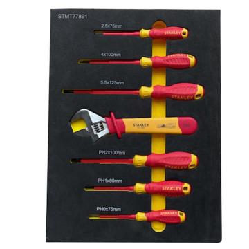 STANLEY/史丹利 VDE绝缘螺丝批活扳工具托组套，7件套，STMT77891-23