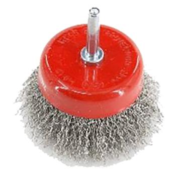 YATO/易尔拓 带杆碗型曲丝钢丝轮,不锈钢丝,75×6,4500RPM